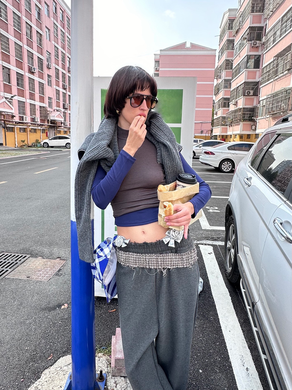 XaLWORCLO _ SLIM-FIT ASYMMETRIC ZIP KNIT SWEATER