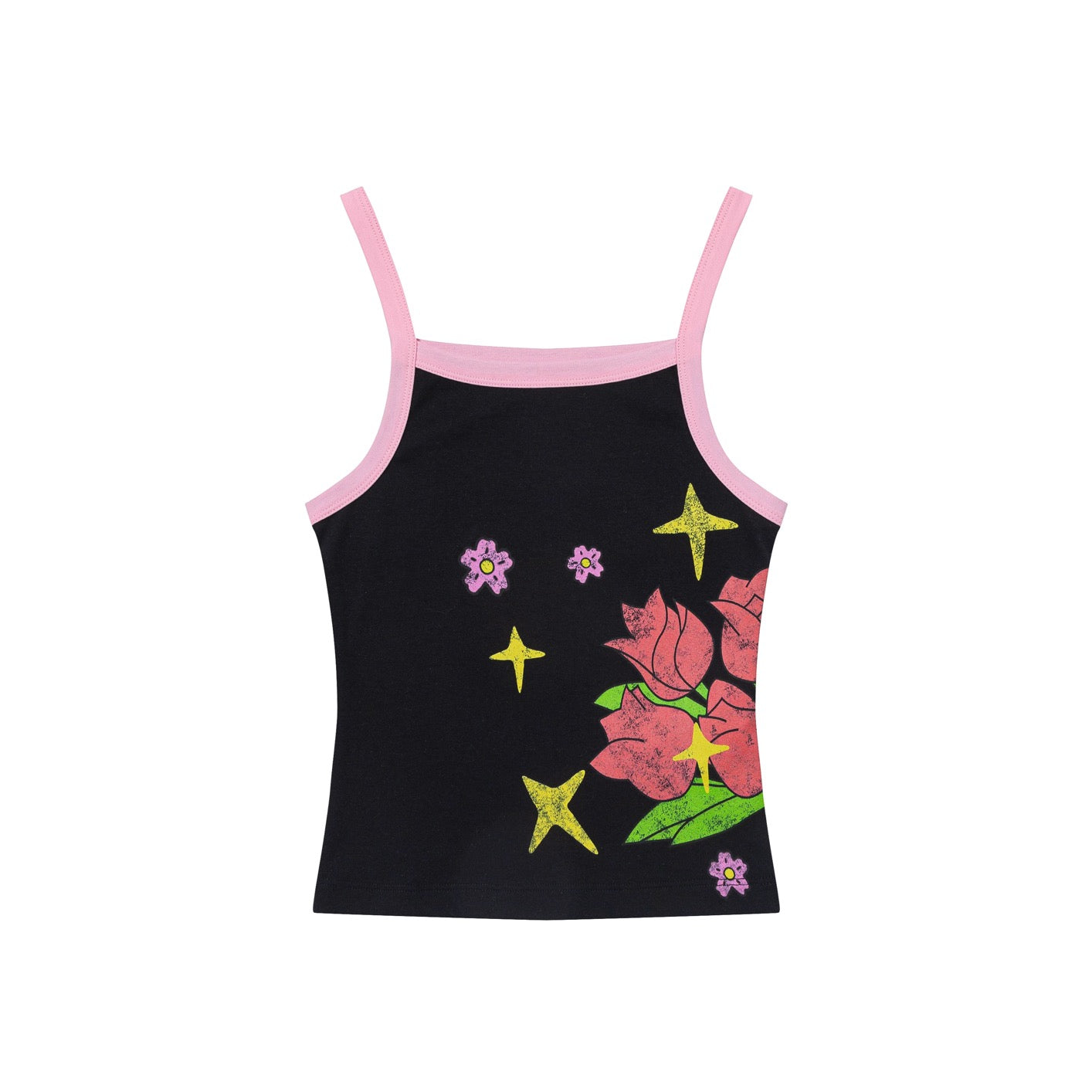 XaLWORCLO _ BOUQUET CROP TOP - "FLOWER VEST"