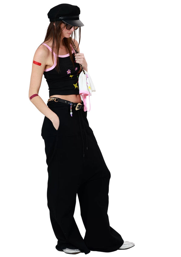 XaLWORCLO _ MERMAID DOUBLE-WAIST DRAWSTRING SWEATPANTS