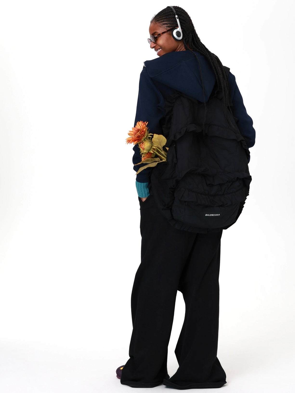 XaLWORCLO _ MERMAID DOUBLE-WAIST DRAWSTRING SWEATPANTS