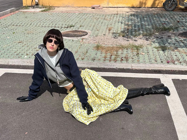 XaLWORCLO _ CROPPED FLEECE-LINED AIRY ZIP-UP HOODIE