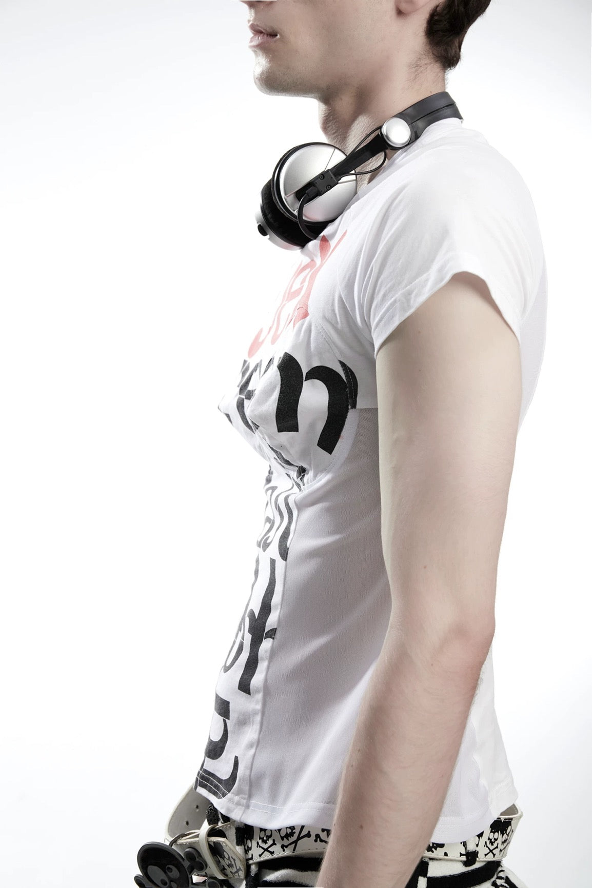 Fruitanari _ S*X DREAM LAST NIGHT DECONSTRUCTED SLOGAN TEE