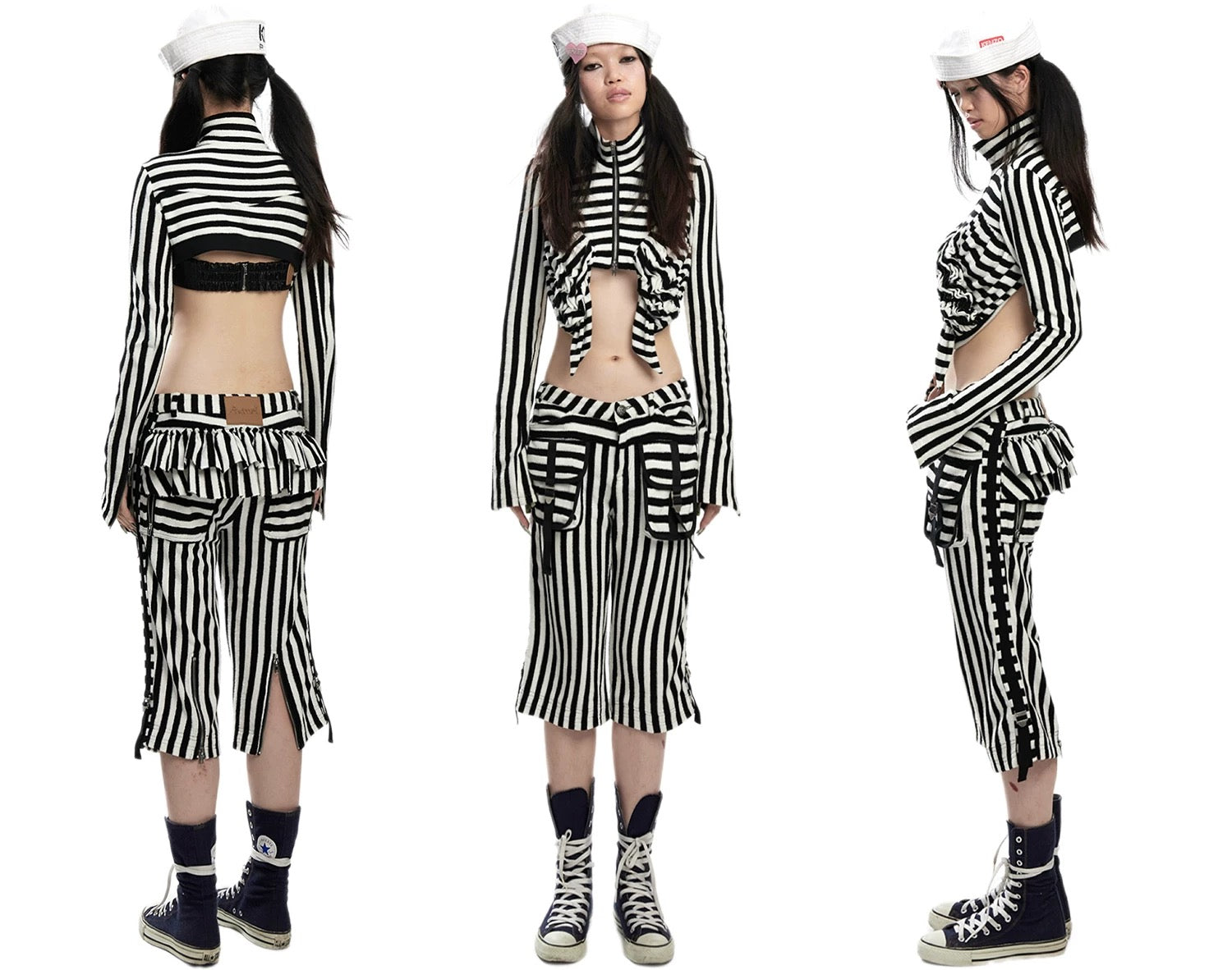 Fruitanari _ STRIP ME TERRYCLOTH DECONSTRUCTED JACKET