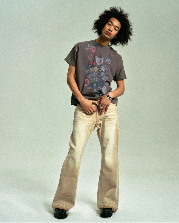 4Tra _ LUCKY(DAFT) BOY BADGES TEE