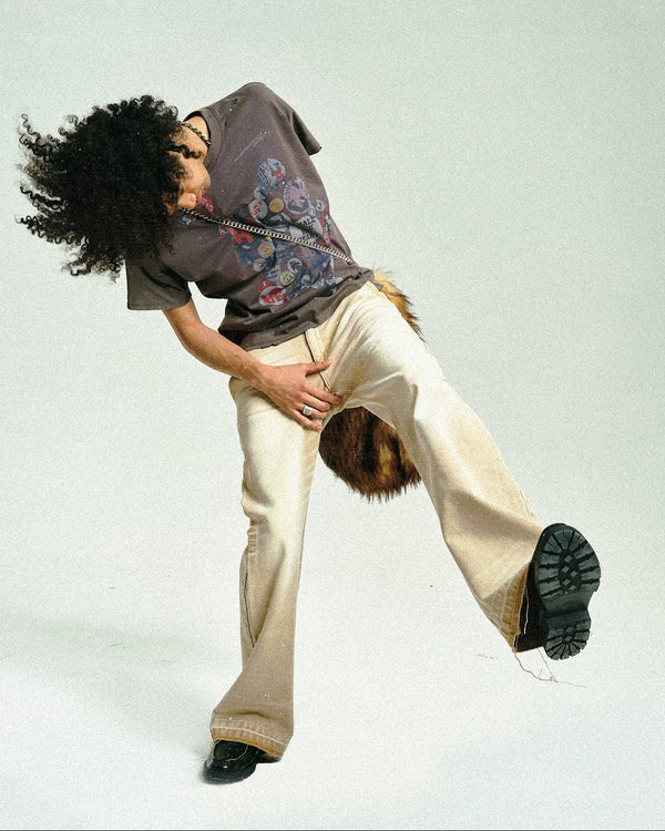 4Tra _ LUCKY(DAFT) BOY BADGES TEE