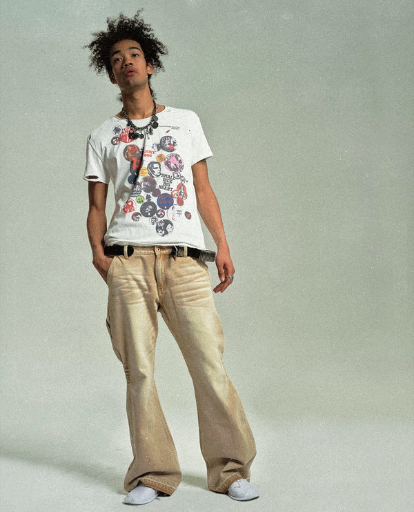 4Tra _ LUCKY(DAFT) BOY BADGES TEE