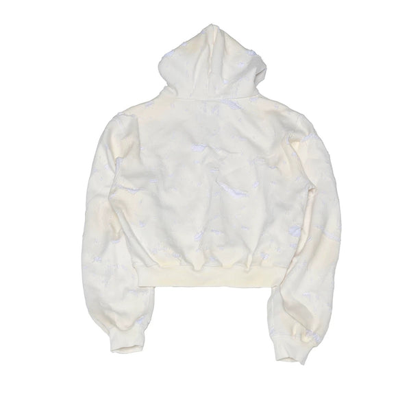 4Tra _ SMOKE BURNT ZIP-UP HOODLE