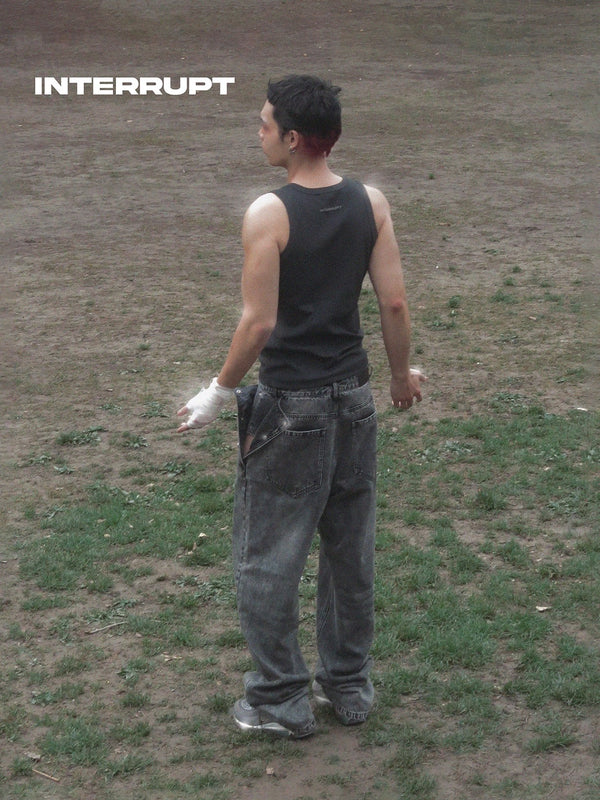 INTERRUPT _ SIDE-SLIT JEANS