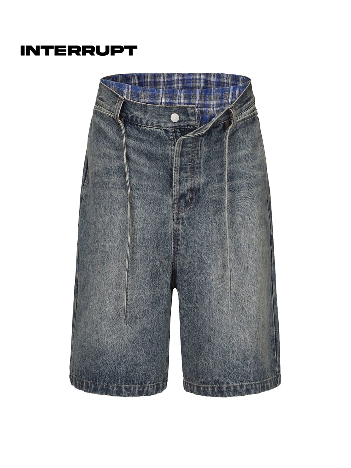 INTERRUPT _ FAKE BOXER DENIM SHORTS