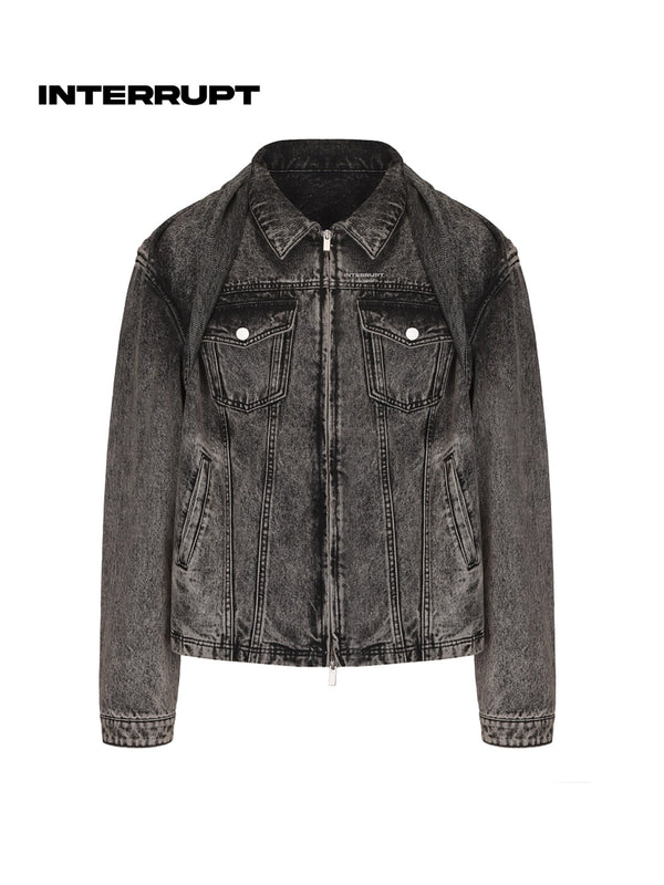 INTERRUPT _ STRAP ON DENIM JACKET