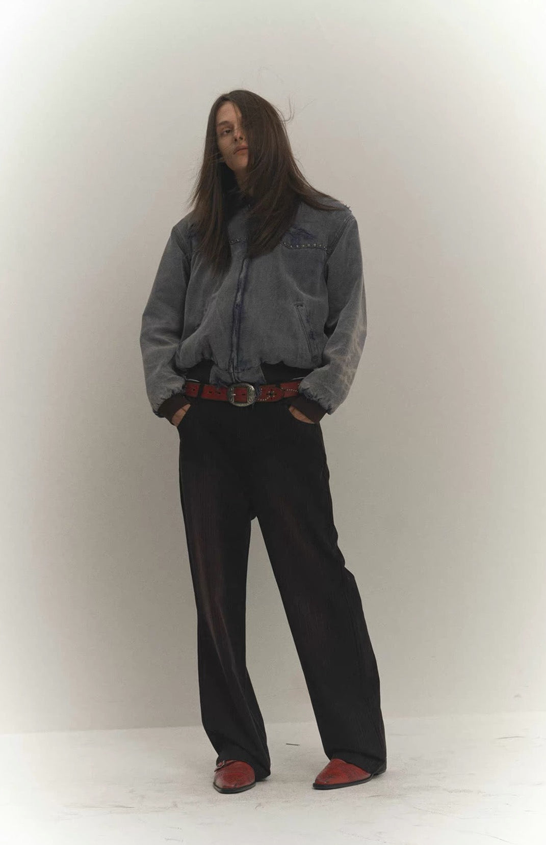 4Tra _ DISTRESSED WINTER BOMBER JACKET